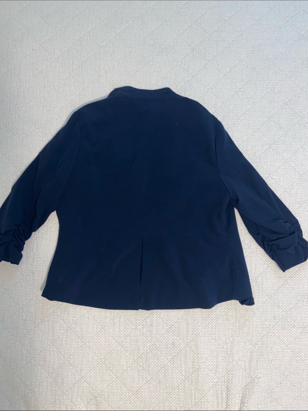 Cato Navy Ruffle-Trim Button Jacket - Picture 5 of 5